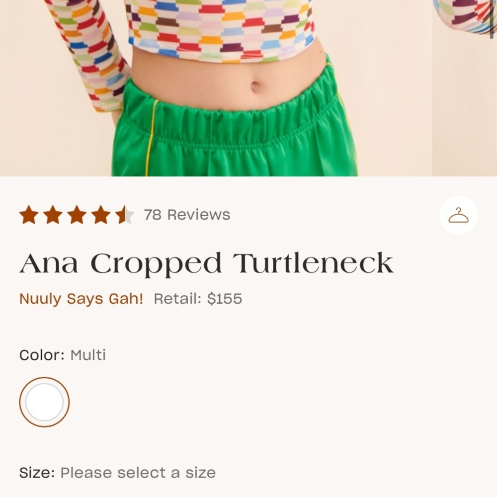 Lisa says gah Ana crop turtleneck size small - Picture 3 of 7